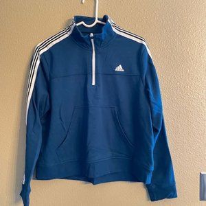 Adidas Cropped Track Jacket-Size XL